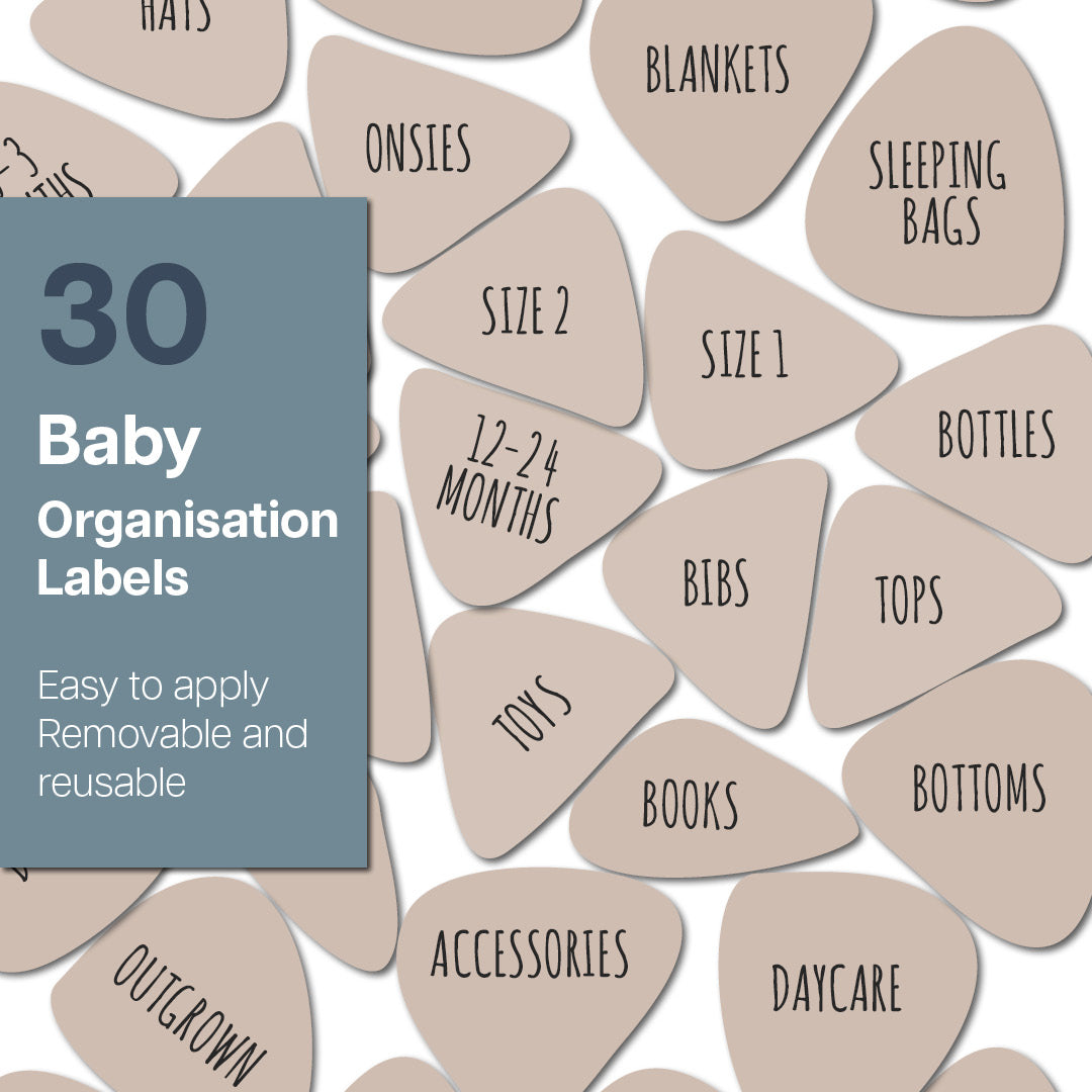 Baby Labels - Sand Triangles Organisation