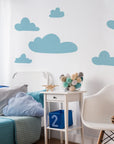 Blue Clouds Wall Decal - Decals Big Features