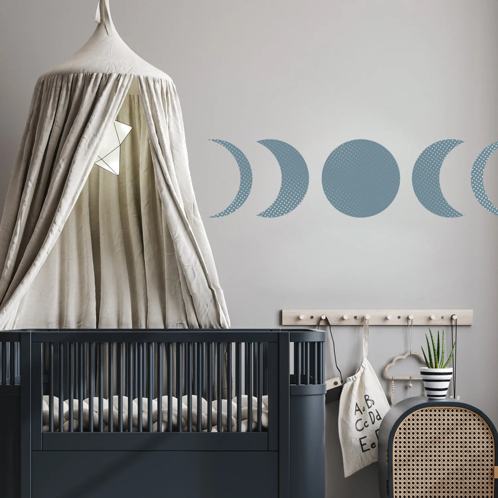 Blue Moonscape Wall Decal - Decals Big Features
