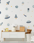 Blue Planets Kid’s Wall Decal - Decals Sea and Space