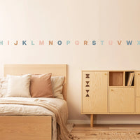 Bold Alphabet Fabric Wall Decal - Multi Decals