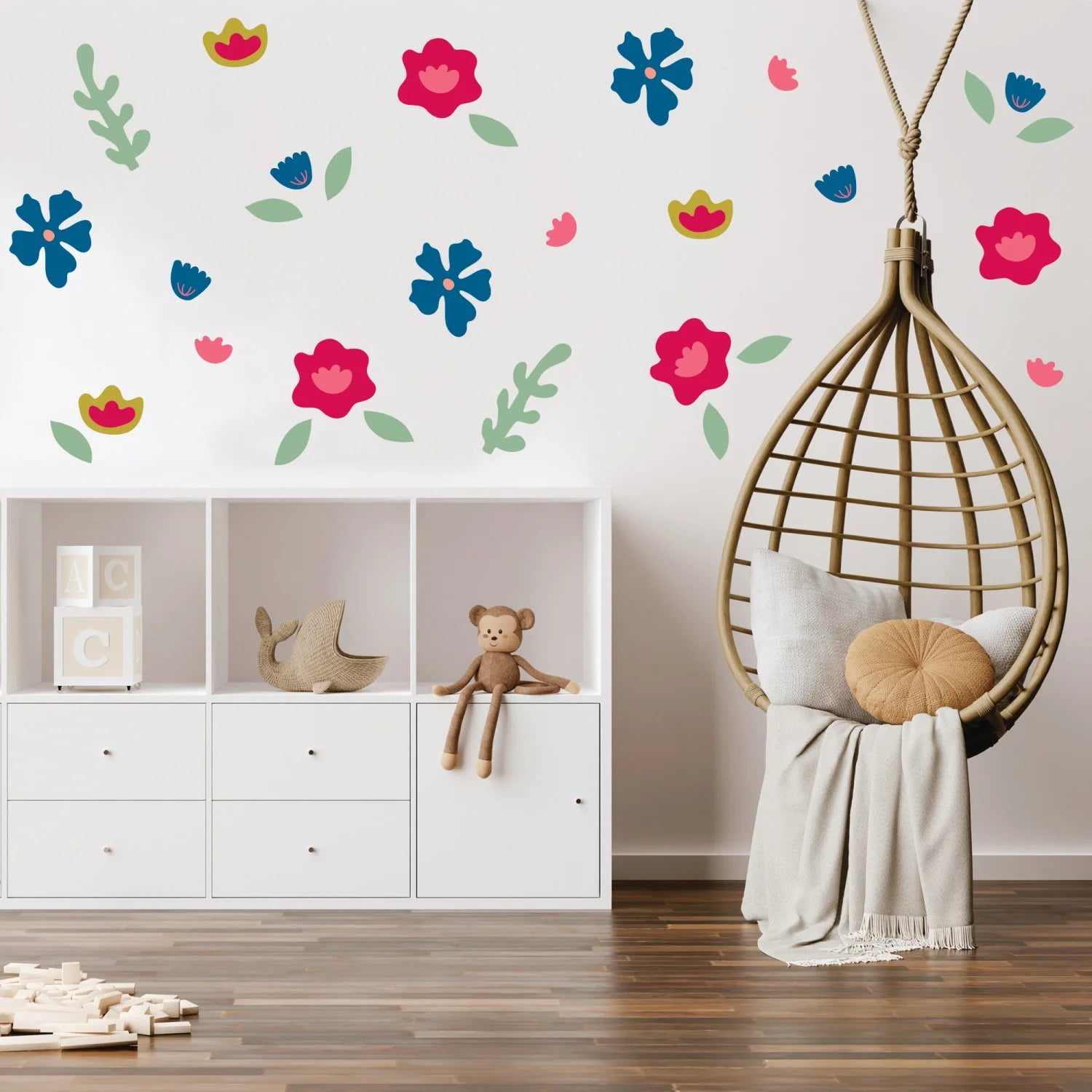 Bold Florals Wall Decal - Decals Nature