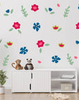 Bold Florals Wall Decal - Decals Nature