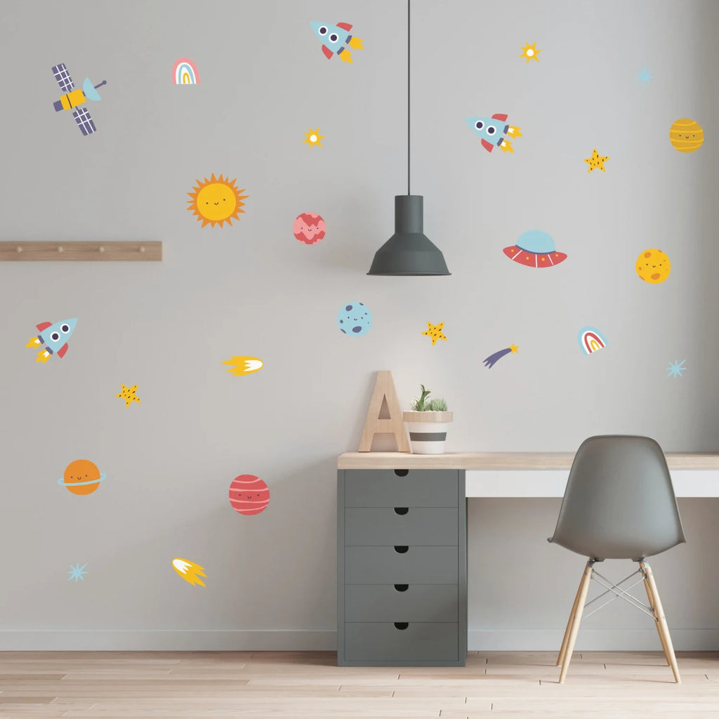 Bright Planets Wall Decal - Decals Sea and Space