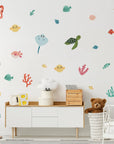 Bright Sea Creatures Wall Decal - Decals and Space
