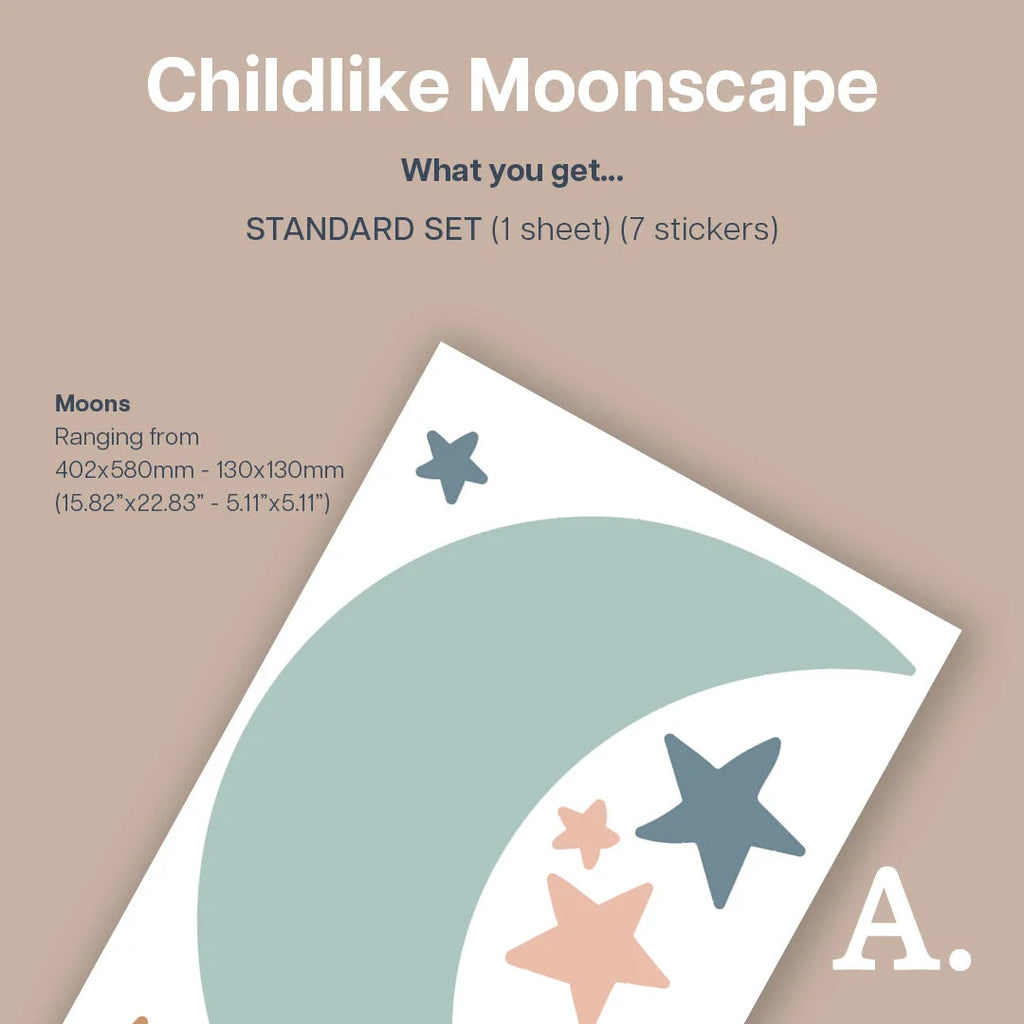 Childlike Moonscape Wall Decal - Decals Big Features