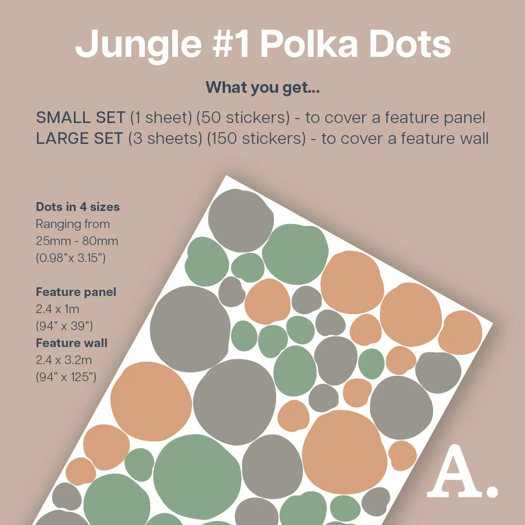 Jungle Vibes #1 Polka Dot Wall Decal - Decals Dots