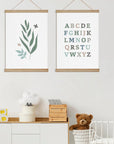 Eucalyptus and Alphabet Print - Bold Prints Bush Bliss