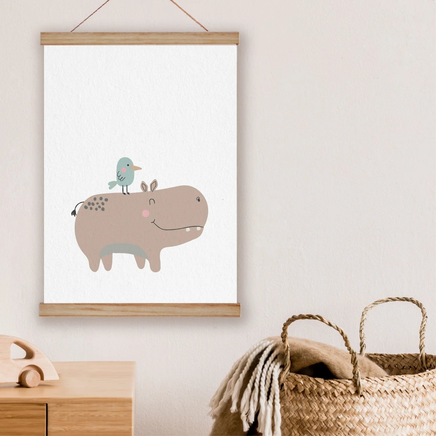 Hippo Print - Prints Animals
