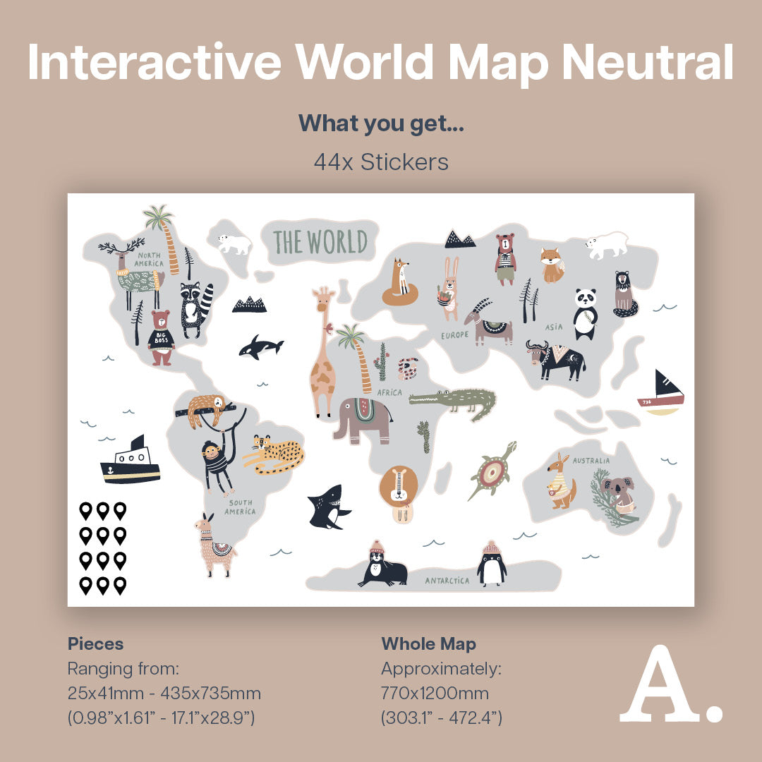 Interactive World Map - Neutral Decals Maps