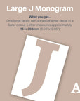 Letter J Monogram Decal - Decals Personalisation