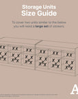 Mixed Abstracts Multi - Storage Tub Decals Organisational