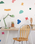 Mixed Shapes Multi Wall Decal - Decals Abstract