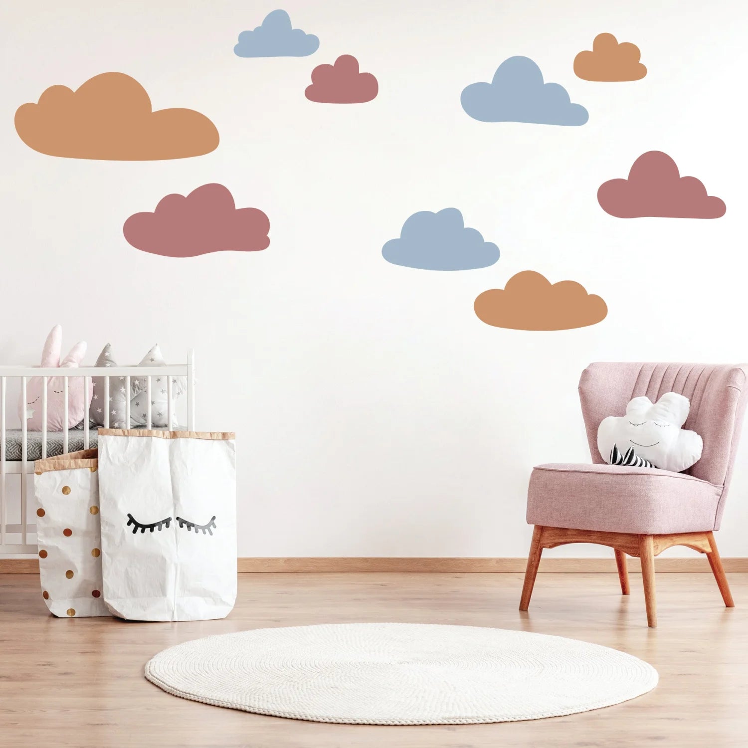 Multi Clouds Wall Decal - Decals Big Features