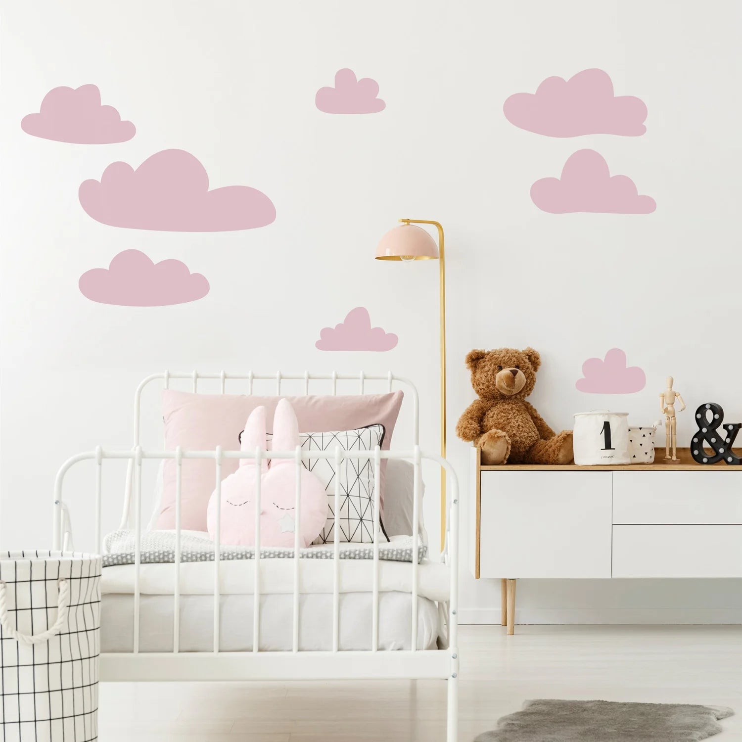 Pink Clouds Wall Decal - Decals Big Features