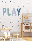 PLAY Letters - Blues - Decals - Alphabet