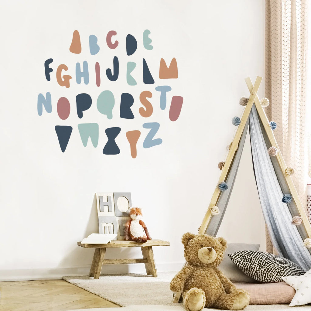 Quirky Boho Alphabet Wall Decal - Decals