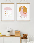 Rainclouds and Alpaca Print - Prints Boho Love