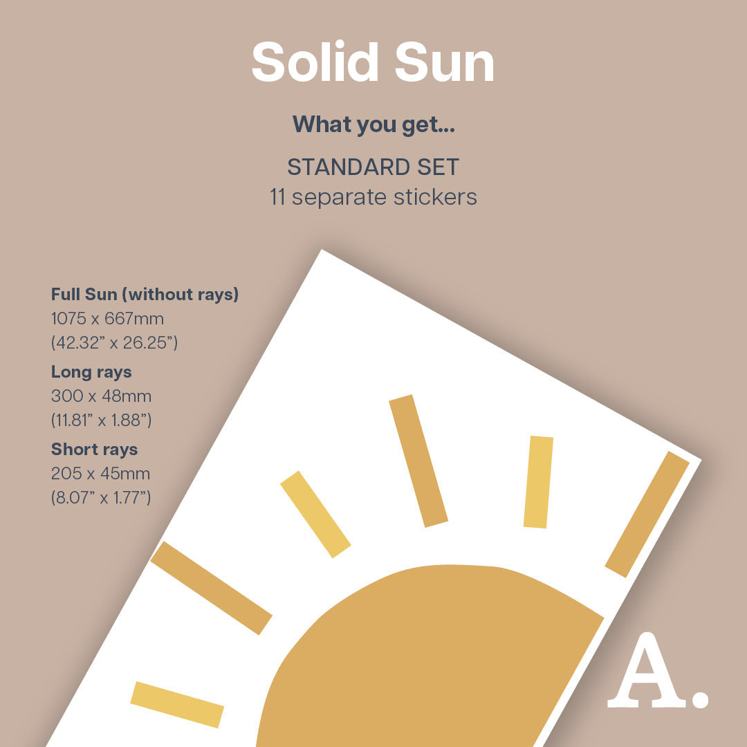 Solid Sun Wall Decal - Decals Big Features