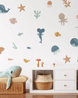 Warm Sea Creatures Small Wall Decal - Decals and Space