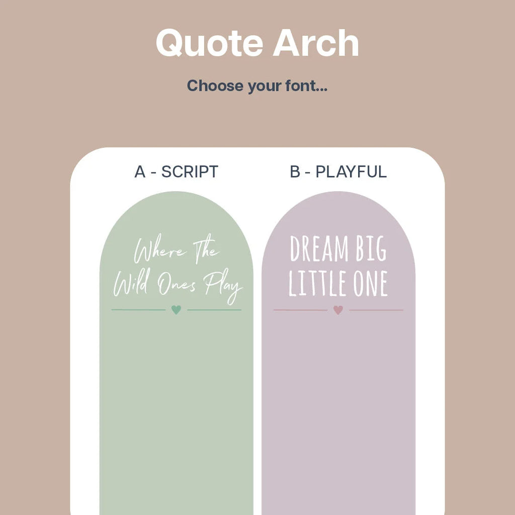 Where The Wild Ones Sleep Arch - Decals Quote Arches