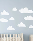 White Clouds Wall Decal - Decals Big Features