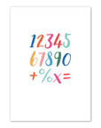 Wonderful Alphabet and Numbers Print - Bright Prints Bold